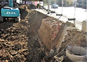 Mauer Grabenstraße von Norden - 2021